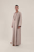 Long jellabiya with round neckline